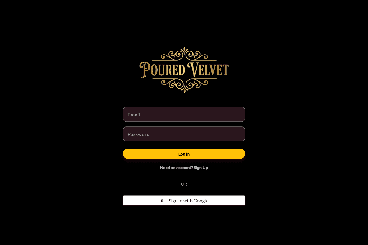 Poured Velvet screenshot